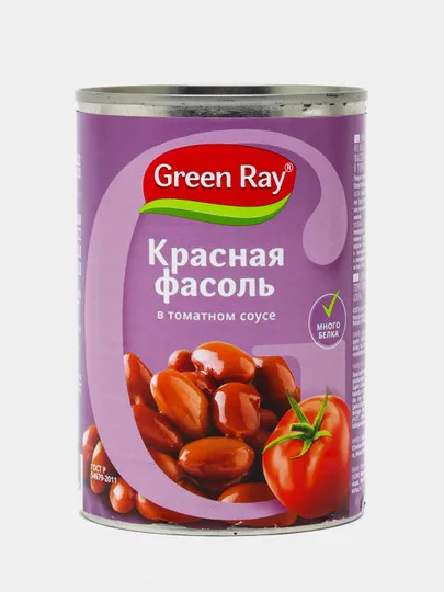 Фасоль красная Green Ray в томатном соусе 425мл#1