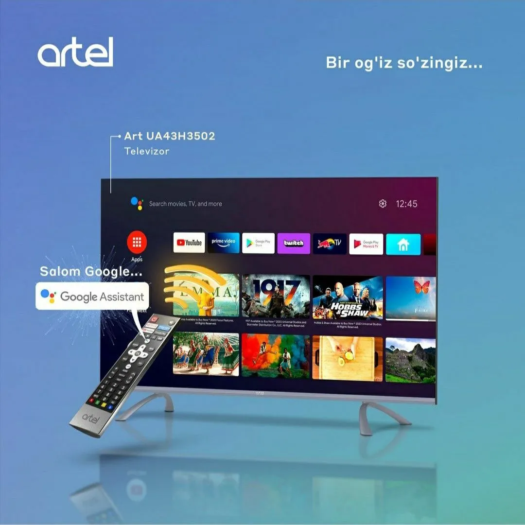 Телевизор Artel 43" HD LED Smart TV Wi-Fi#1