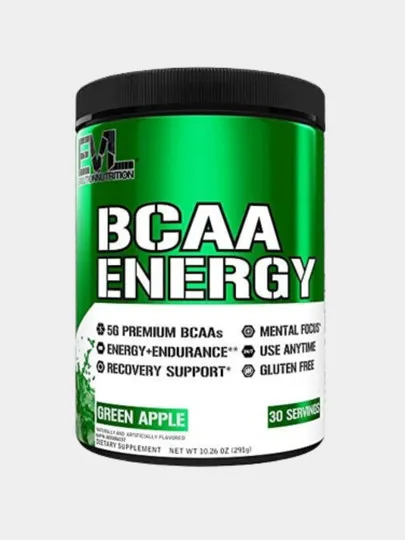 БЦАА EVLution Nutrition BCAA Energy Green Apple, 30 порций #1