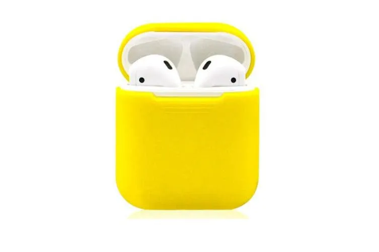 Силиконовый чехол для Apple Airpods Yellow#1
