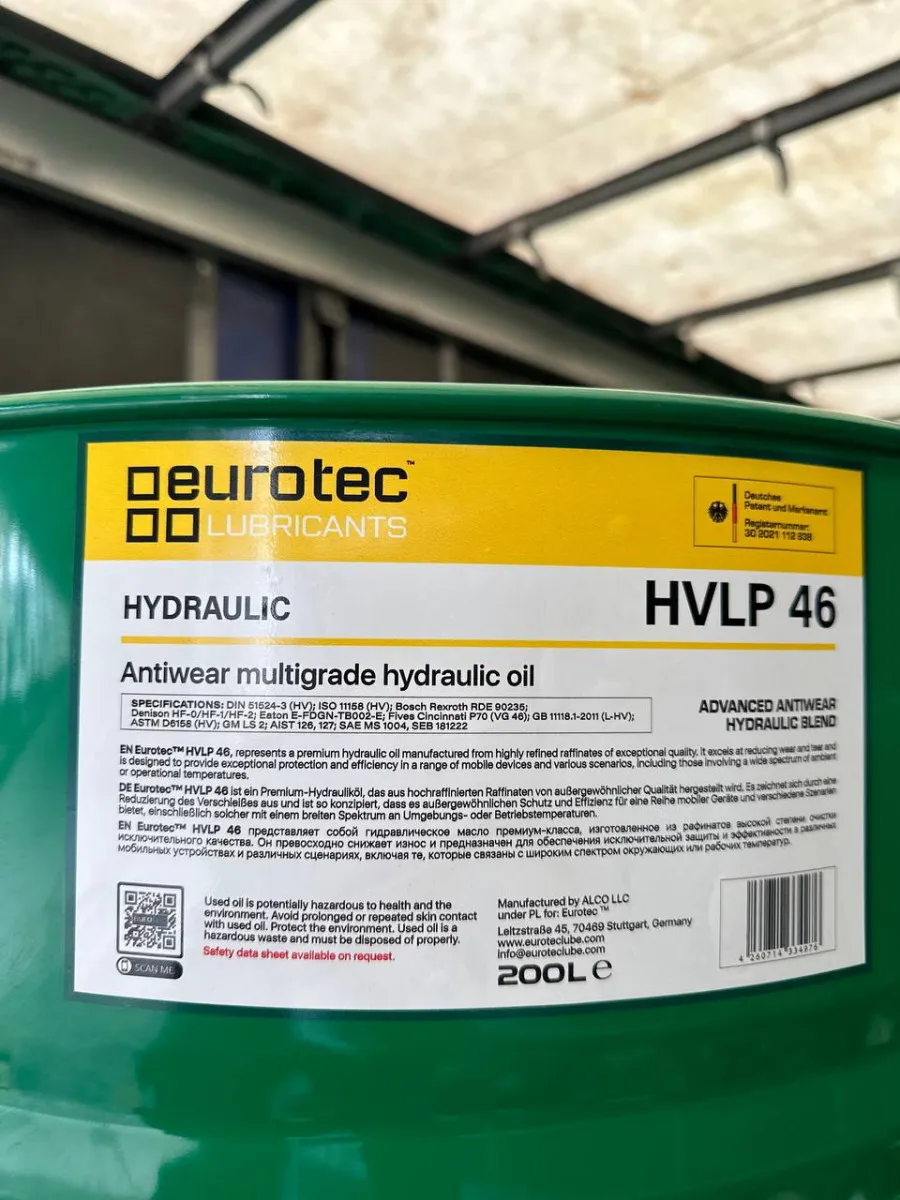 Гидравлическое масло Eurotec™ Hydraulic Oil HVLP 46#1