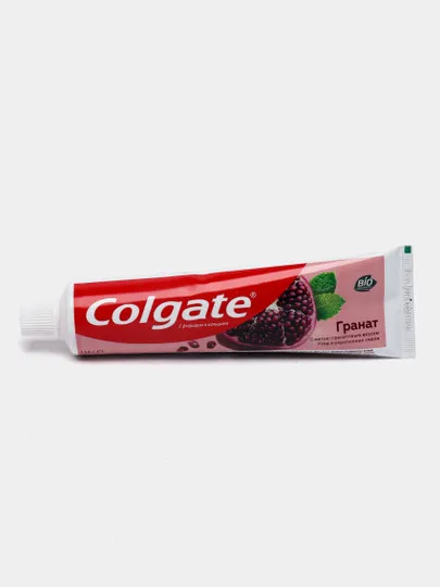 Зубная паста Colgate с фторидом и кальцием, с мятно-гранатовым вкусом, 100мл#1