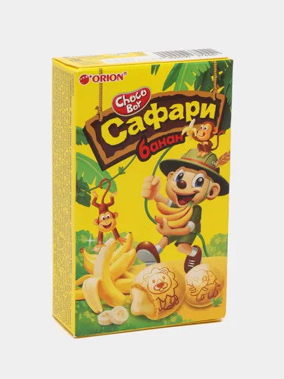 Печенье Chocoboy Safari Banan 42 гр 30шт в кор)#1