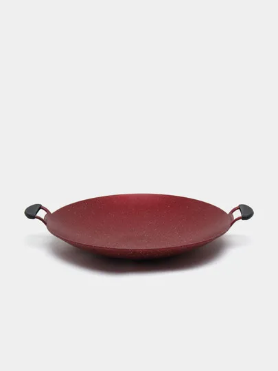 Гранитная сковорода, 40 см, красный#1