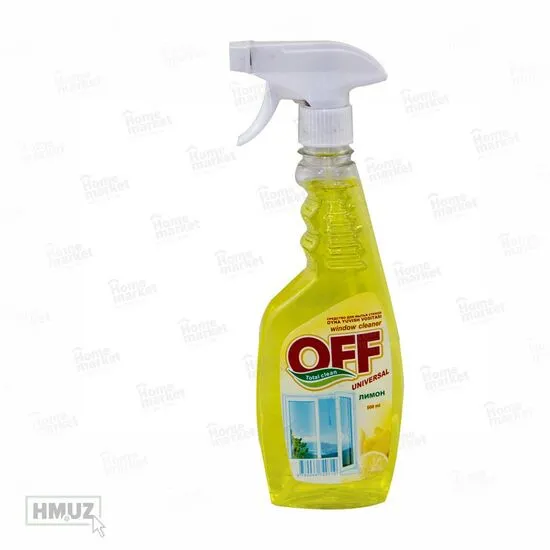 Средство для мытья стекол "OFF" лимон 500 мл#1