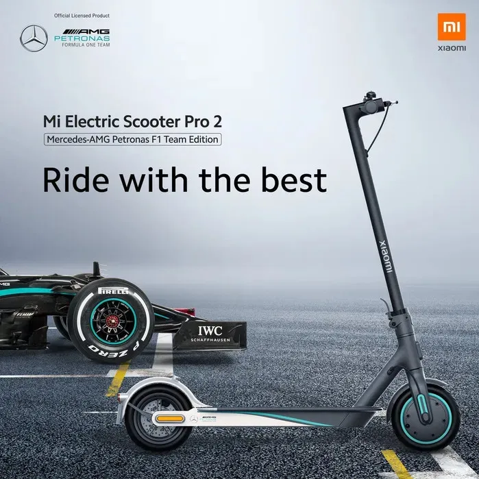 Электросамокат Xiaomi Mi Electric Scooter Pro 2 Mercedes-AMG Petronas F1 Team Edition#1