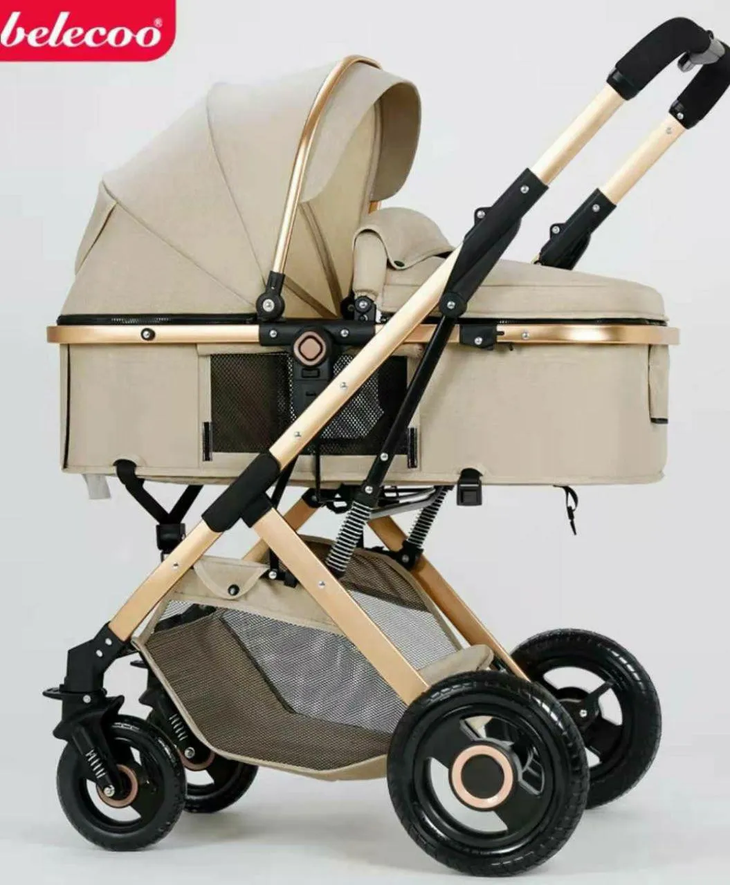 Детская коляска Belecoo HA321 (цвет черный)#1