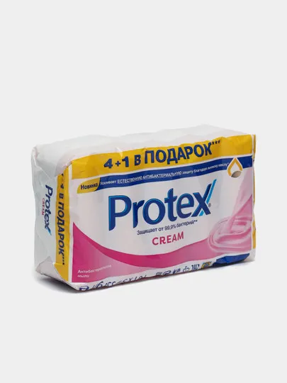 Мыло Туалетное Protex Cream 4+1 70гр#1