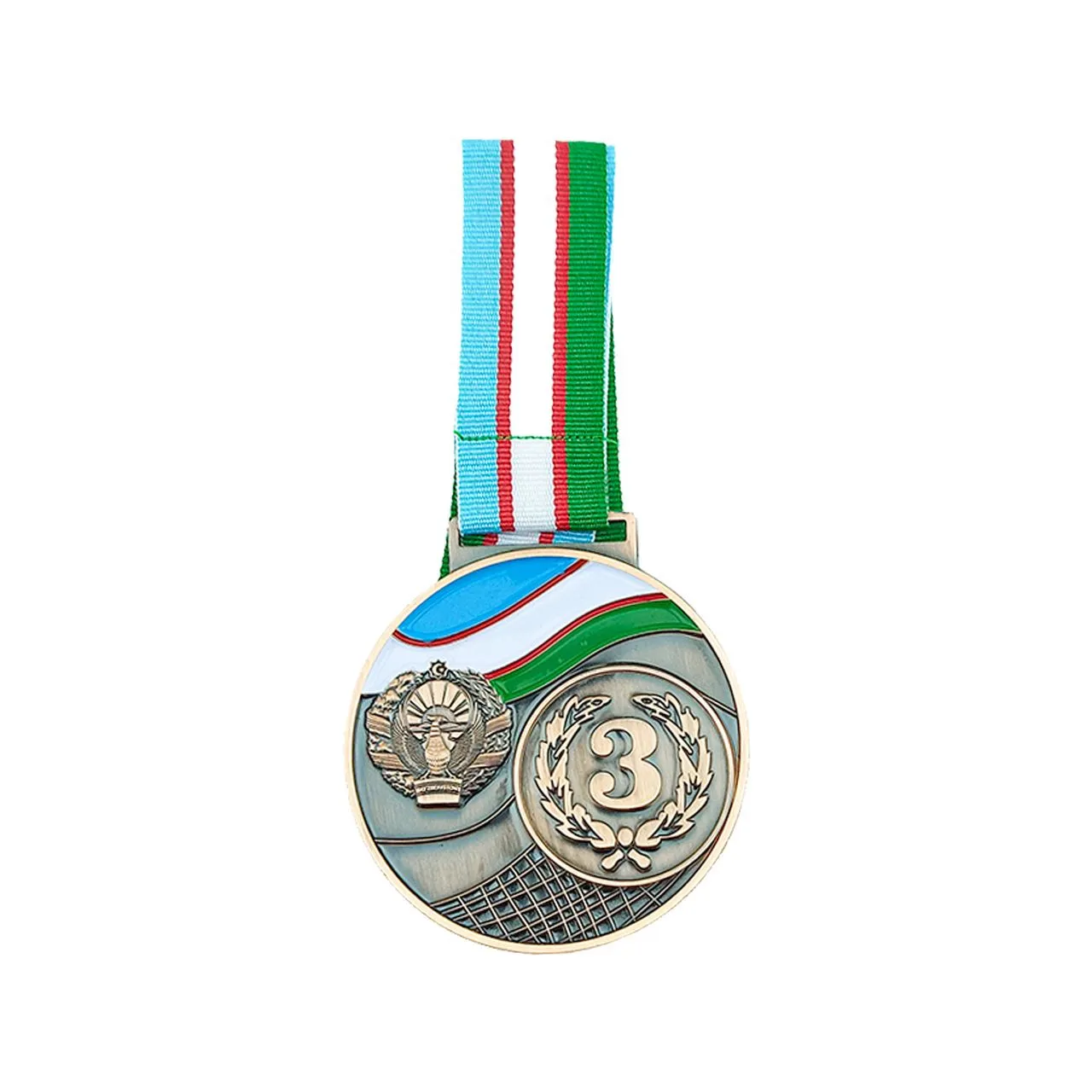 Медаль UZBEKISTAN c гербом, бронзовая#1