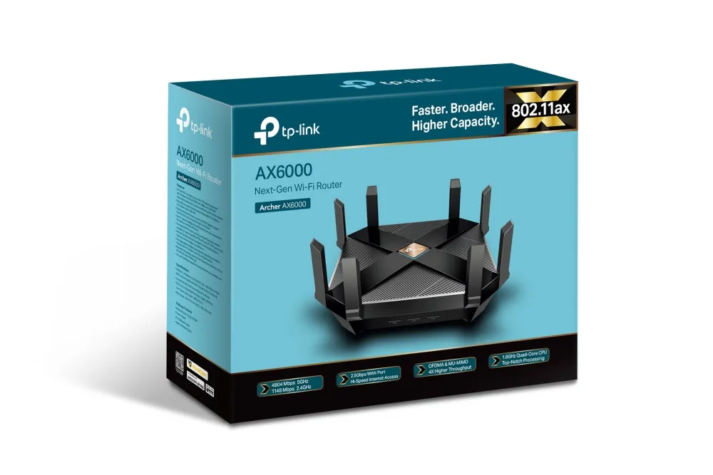 Wi-Fi роутер TP-LINK Archer AX6000 Двухдиапазонный гигабитный Wi‑Fi 6 роутер#1