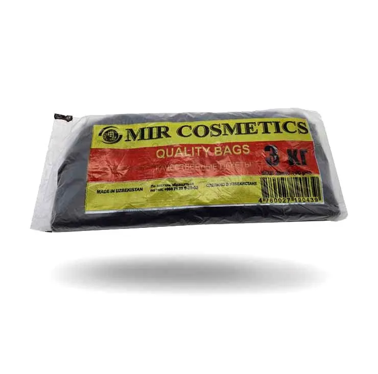 Пакеты "Mir Kosmetik" Shopping bags 3 кг (черный) 100 шт#1