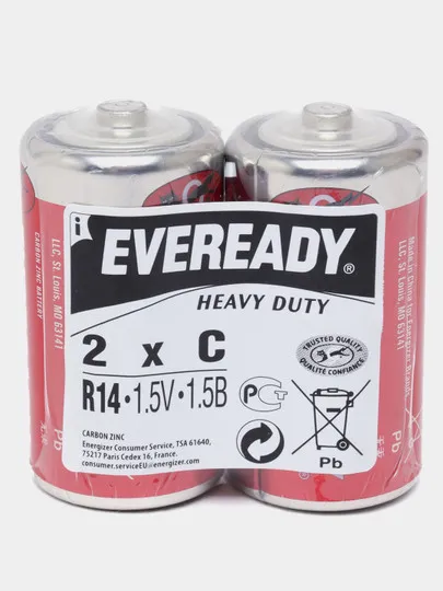 Батарейки Eveready Heavy Duty C, 2 шт#1