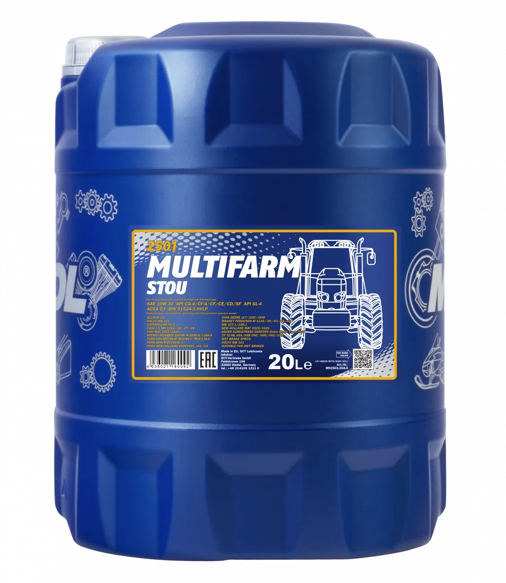 Моторное масло Mannol multifarm super tractor oil 10W-30#1