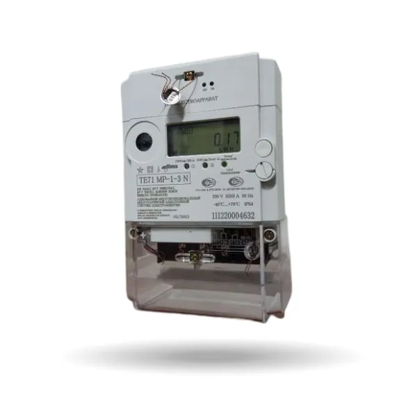 Счетчик электроэнергии 1-фазный | ТЕ71 МР-1-3 | 220V 10-60A | PLC-модем#1