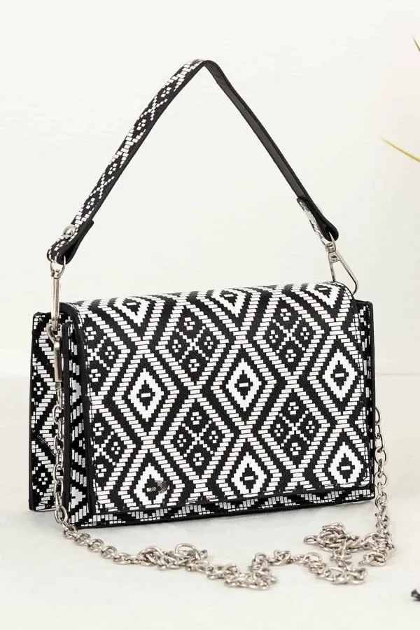 Женская сумка B-BAG SM0818 Чёрно-белый#1
