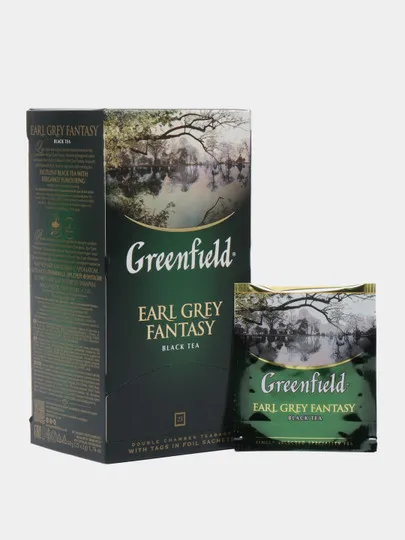 Чай чёрный Greenfield Earl Grey в пакетиках, 2г * 25 шт#1
