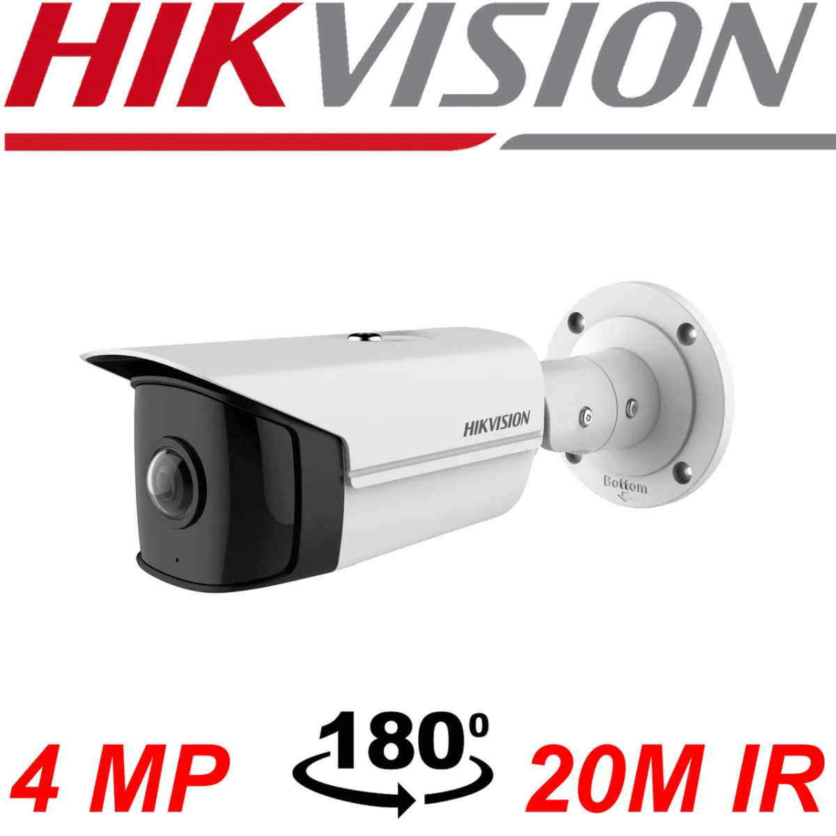 Камера 4MP сетевая камера Hikvision 180 градусов (рыбий глаз) DS-2CD2T45G0P-I#1