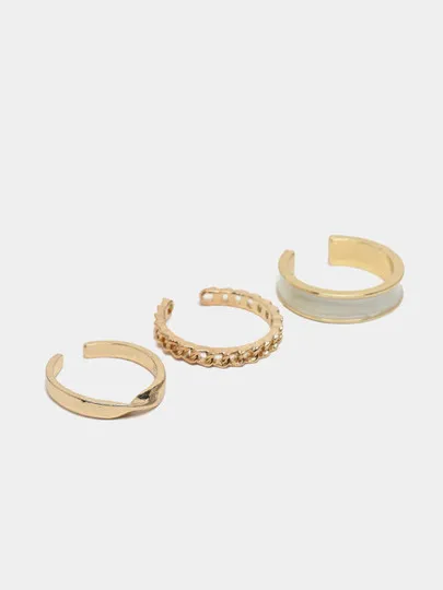 Женские кольца, регулируемые, набор из 3 шт#1