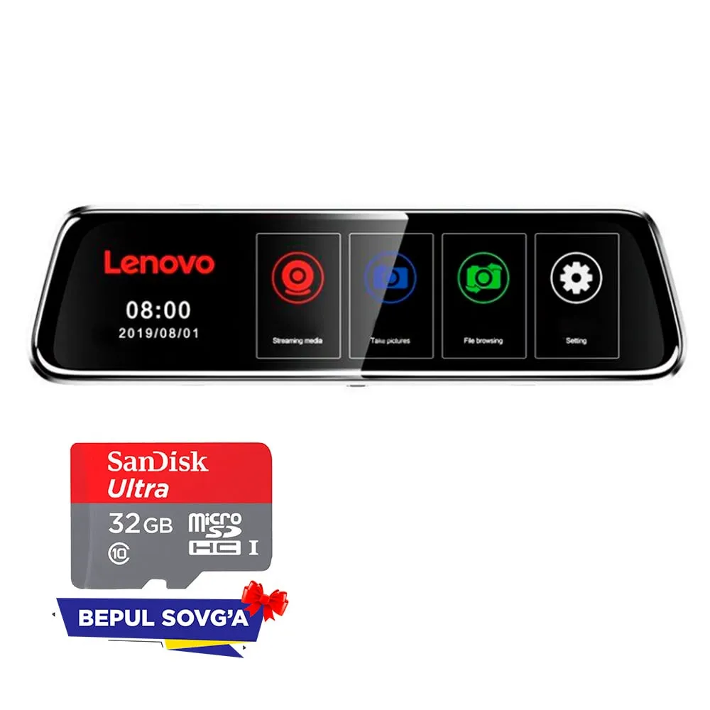 Видеорегистратор Lenovo V7 PLUS Full HD + флеш карта 32GB  в подарок#1