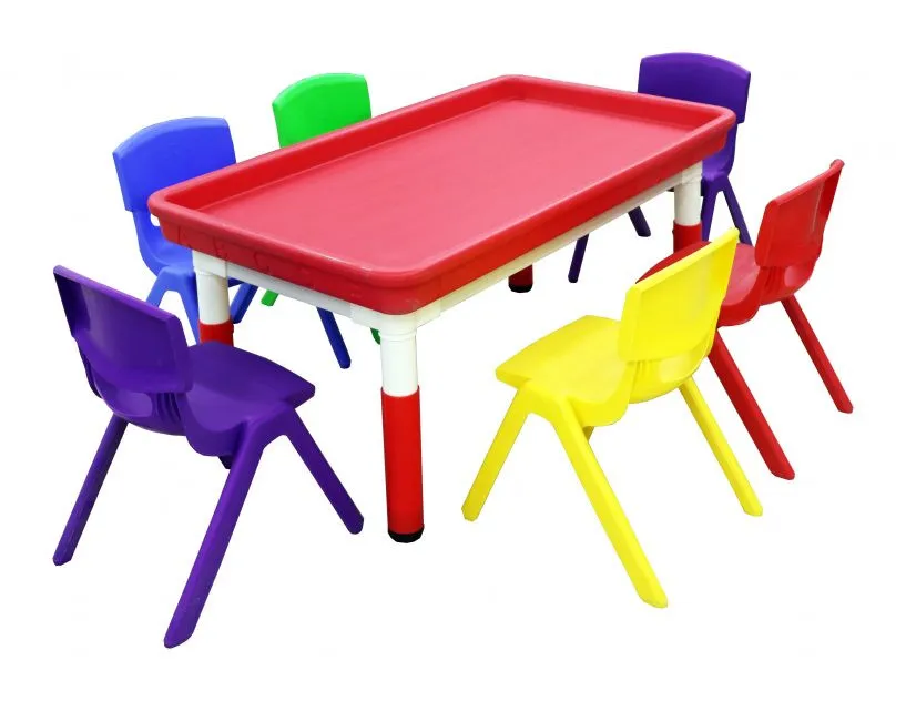 Прямоугольный детский стол с бортиком JMS 006#1
