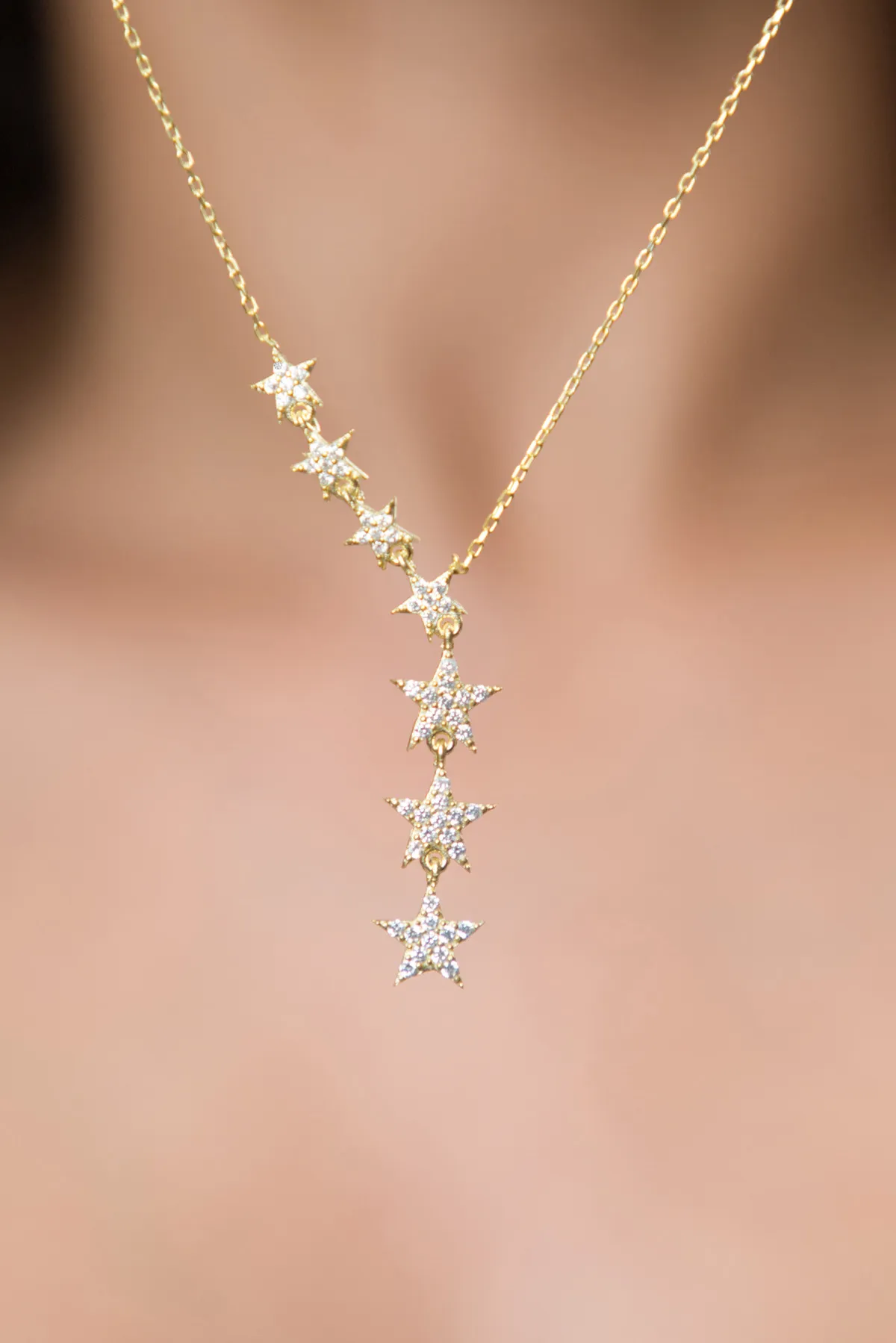 Ожерелье из серебра с дизайном звёздного пути pp2221 Larin Silver#1