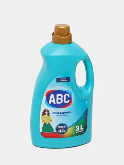 Жидкое стиральное средство ABC цветной 3л#1