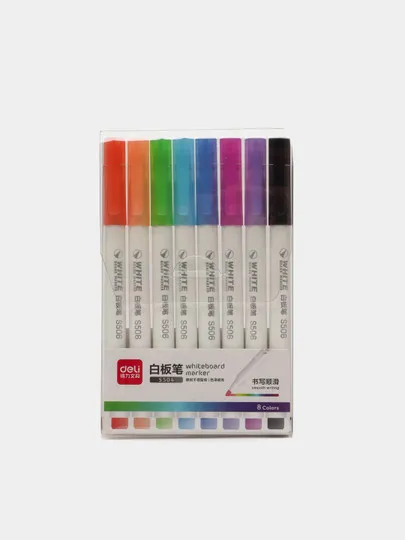Набор маркеров для белой доски Deli S504, 8 цветов#1