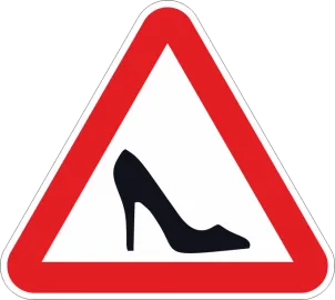 Наклейка "Женщина за рулем"#1