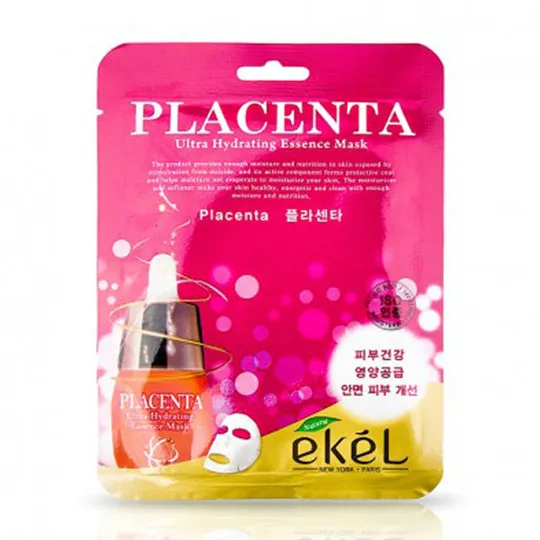 Тканевая маска с экстрактом плаценты Ekel Placenta Ultra Hydrating Essence Mask#1