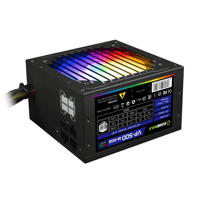 Блок питания GameMax VP-500-RGB-M 500W 80-PLUS BRONZE#1