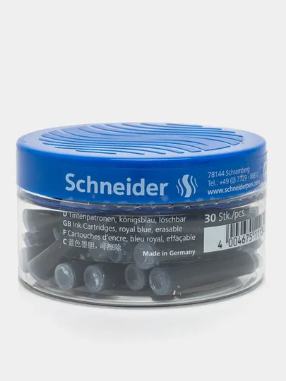 Картридж для перьевой ручки Schneider 6703, 30 шт#1