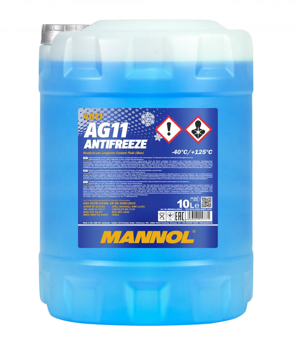 Моторное масло Mannol antifreeze ag11 (-40 °C)#1