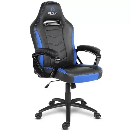 Кресло компьютерное игровое Alpha Gamer Kappa Black-Blue#1