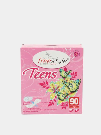 Прокладки женские гигиенические (ежедневные) Free Style Teens с ароматом фиалки, 90 шт#1