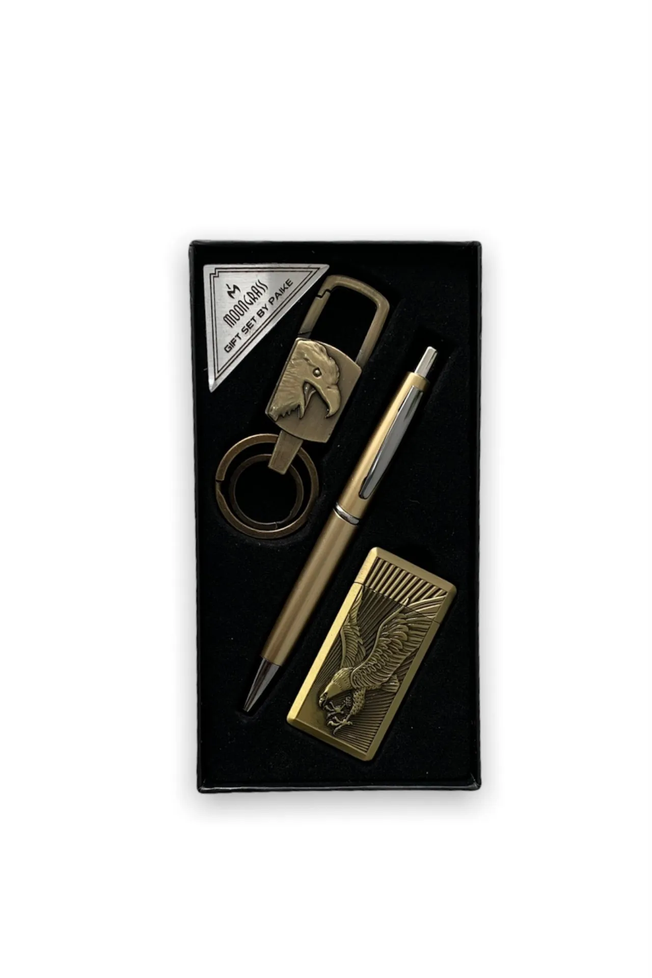 Подарочный набор - брелок, ручка, зажигалка орел a022 SHK Gift#1
