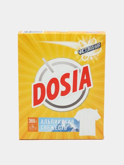 Порошок для ручной стирки DOSIA альпийской чистота синтетический стиральный порошок  365 г#1