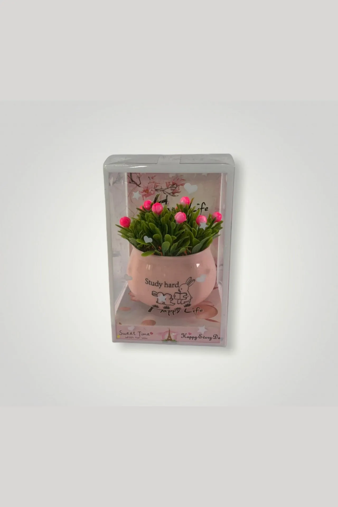 Сувенир - цветок в вазе a005 SHK Gift розовый#1