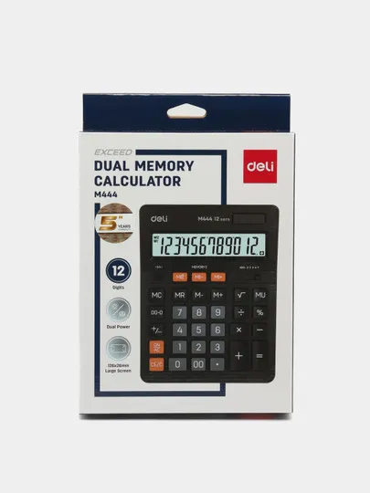 Калькулятор Deli M444, 12 разрядов#1