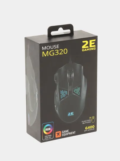 Мышь Игровая, проводная 2E Gaming Mouse MG320 RGB Black (2E-MG320UB)#1
