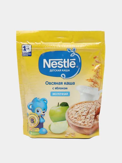 Молочная овсяная каша Nestle, яблоко, 220 гр#1