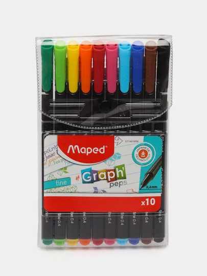 Фетровая ручка Maped Graph'Peps, 10 цветов#1