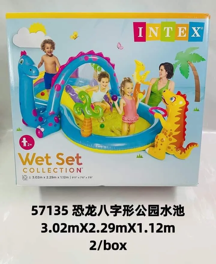 Коллекция надувной бассейна Intex Wet Set Dinosaur размер: - 3,02 м x 2,29 м x 1,12 м#1