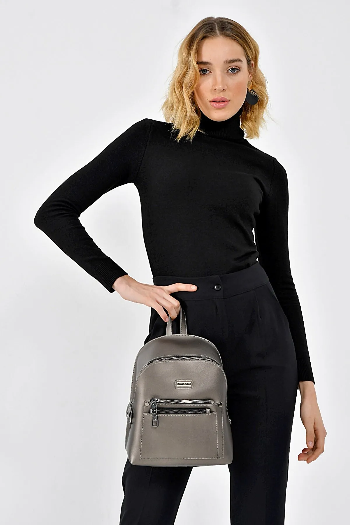 Женский рюкзак Di Polo APBA0053 Серый#1