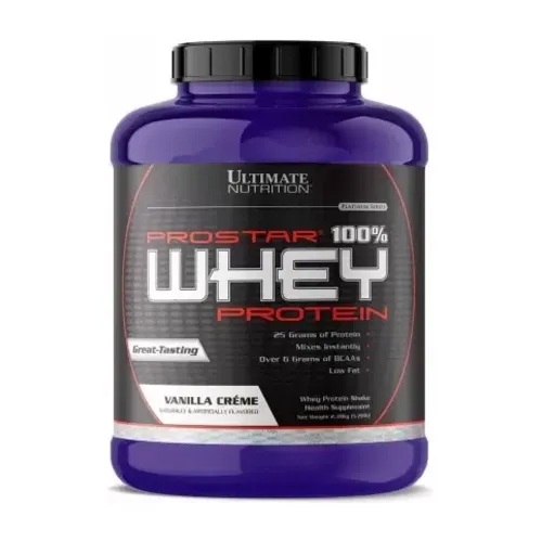 Ultimate Nutrition Prostar 100% Whey Protein - 5.28 сывороточного протеина с ванильным кремом (2.39 kg, Vanilla Creme)#1