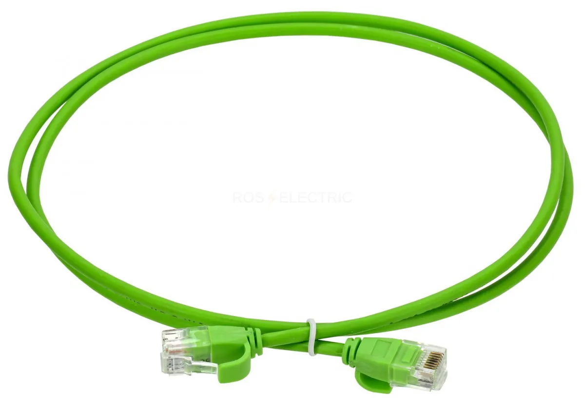 ITK Коммутационный шнур (патч-корд), кат.6 UTP, LSZH, 1м, зеленый#1