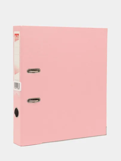 Папка регистратор Alta, розовая, А4ф, 50 мм#1