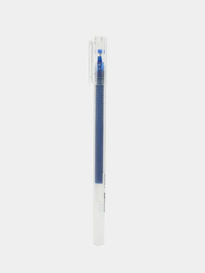 Ручка Hatber гелевая Pin 0.5мм, трехгранная корпус, 12штук, синяя#1