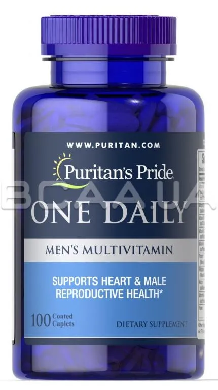 Vitaminlar Puritan's Pride, Bir Kundalik Erkaklar Multivitaminli 100 Tabletka#1