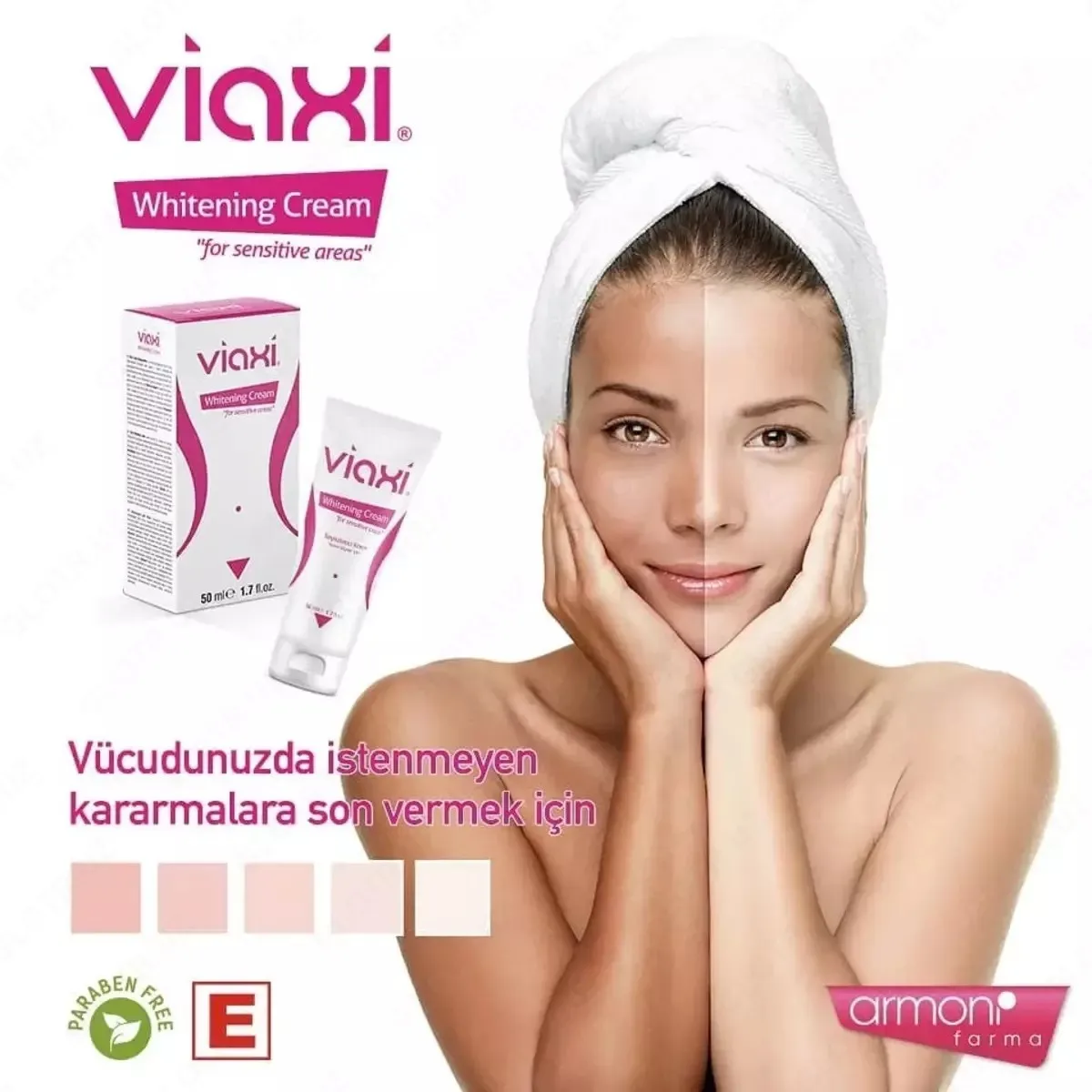 Отбеливающий крем для интимных зон Viaxi whitening cream#1