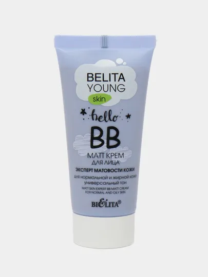 ВВ-matt крем для лица Bielita Young Skin Эксперт матовости кожи, 30 мл#1